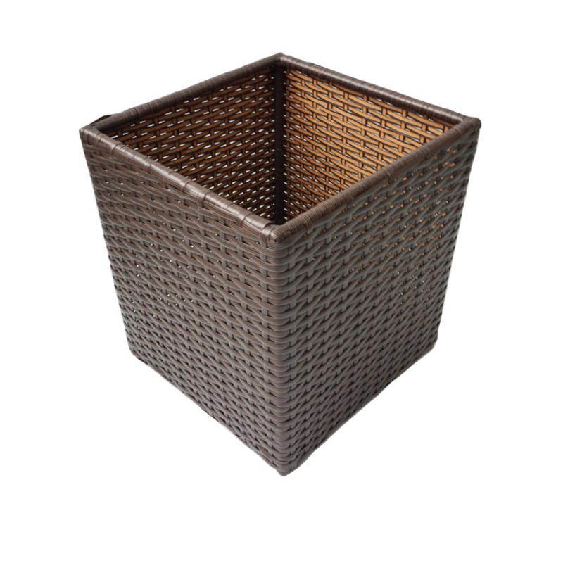 Košara za rublje od PE ratana s aluminijskim okvirom