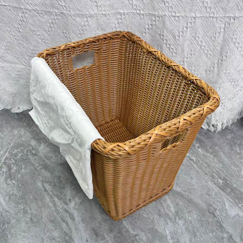 Pletena košara za rublje od imitacije ratana - Košara za pohranu